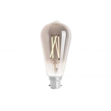 4lite WiZ Connected ST64 Smoky White WiFi LED Smart Bulb - B22 Bayonet