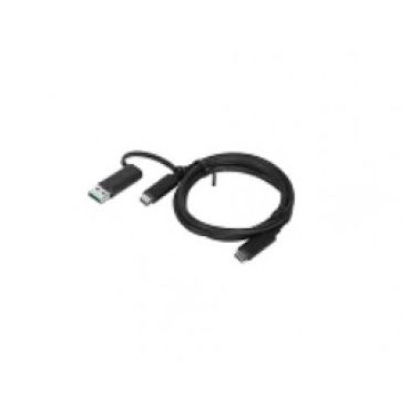 Lenovo 4X90U90618 USB cable 1 m 3.2 Gen 1 (3.1 Gen 1) USB A/USB C USB C Black