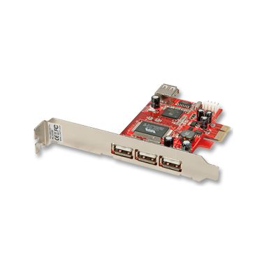 Lindy 3 + 1 Port USB 2.0 Card interface cards/adapter