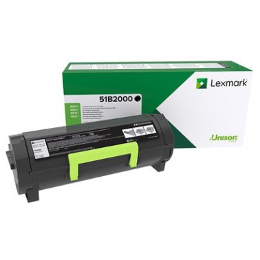 Lexmark 51B2000 Toner-kit return program, 2.5K pages ISO/IEC 19752 for Lexmark MS 317/417/517