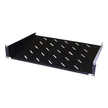 Cablenet 2u 300mm Cantilever Vented Shelf Black (450mm Cab) (20Kg)