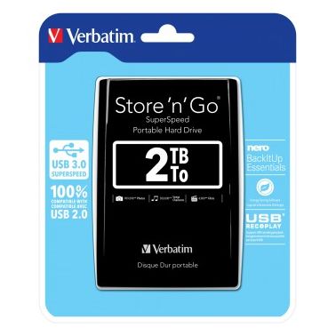 Verbatim Store 'n' Go external hard drive 2048 GB Black
