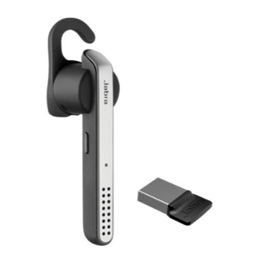 Jabra Stealth UC (MS) Headset Wireless In-ear, Ear-hook Calls/Music Micro-USB Bluetooth Black, Grey