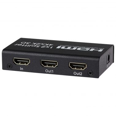 MPS Maplin MPS HDMI Splitter 1Port In 2 Ports Out Ultra HD 4K/30fs 10.2Gps