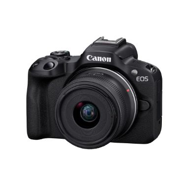 Canon EOS R50 APS-C Mirrorless Camera inc RF-S 18-45mm Lens - Black
