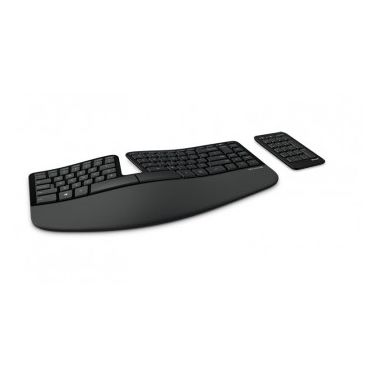 Microsoft Sculpt Ergonomic for Business keyboard RF Wireless QWERTZ German Black