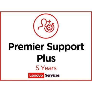 Lenovo Premier Support Plus Upgrade - Extended service agreement - parts and labour (for system with 3 years Premier Support) - 5 years - on-site - for ThinkPad P1 Gen 4, P1 Gen 5, P15v Gen 2, P16 Gen 1, P17 Gen 2, T15g Gen 2, T15p Gen 2