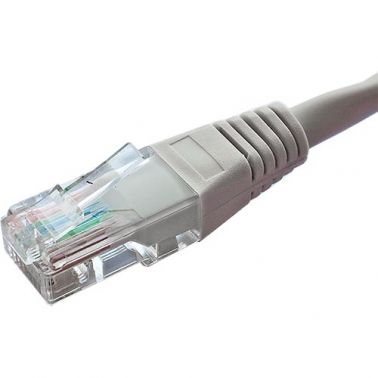 Cablenet 4m Cat6 RJ45 Grey U/UTP PVC 24AWG Flush Moulded Booted Patch Lead