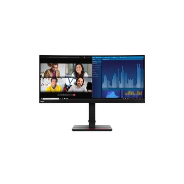 Lenovo ThinkVision P34w-20 LED display 86.7 cm (34.1") 3440 x 1440 pixels Wide Quad HD Black