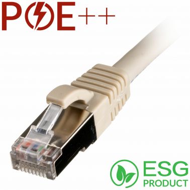 Cablenet 5m Cat6a RJ45 Grey S/FTP LSOH 26AWG Snagless Booted Patch Lead (PK 50)