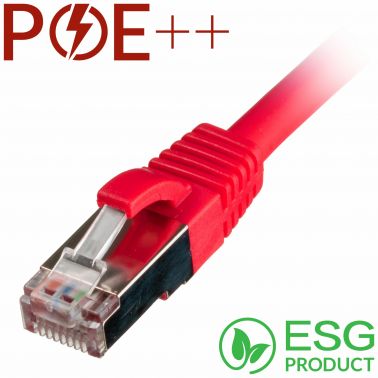 Cablenet 2m Cat6a RJ45 Red S/FTP LSOH 26AWG Snagless Booted Patch Lead (PK 100)