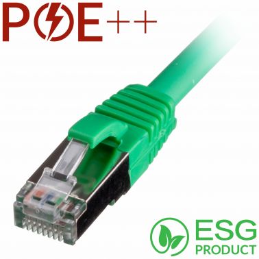 Cablenet 2m Cat6a RJ45 Green S/FTP LSOH 26AWG Snagless Booted Patch Lead (PK 100)