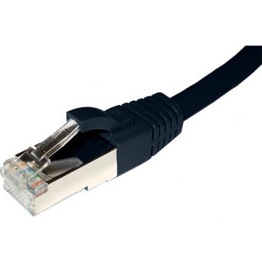 Cablenet 1m Cat6a RJ45 Black S/FTP LSOH 26AWG Snagless Booted Patch Lead