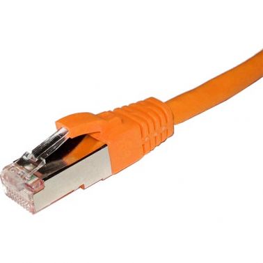 Cablenet 0.5m Cat6a RJ45 Orange S/FTP LSOH 26AWG Snagless Booted Patch Lead