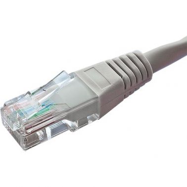 Cablenet 8m Cat5e RJ45 Grey U/UTP PVC 24AWG Flush Moulded Booted Patch Lead