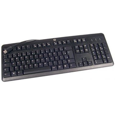 HP 672647-033 keyboard USB QWERTY UK English Black