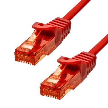 ProXtend CAT6 U/UTP CU LSZH Ethernet Cable Red 25CM