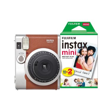 Fujifilm Instax Mini 90 Instant Camera (30 Shots) - Brown