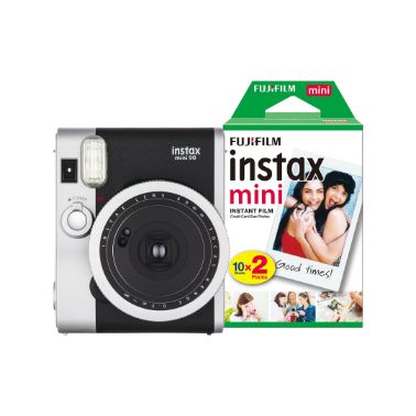 Fujifilm Instax Mini 90 Instant Camera (30 Shots) - Black