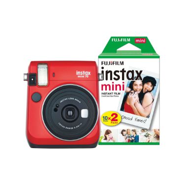 Fujifilm Instax Mini 70 Instant Camera (30 Shots) - Red