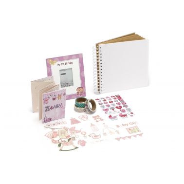 Fujifilm Instax Baby 1st Year Bundle Accessory Pack for Mini Prints - Pink