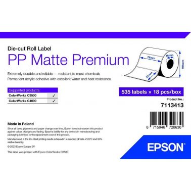 Epson 7113413 printer label White Self-adhesive printer label