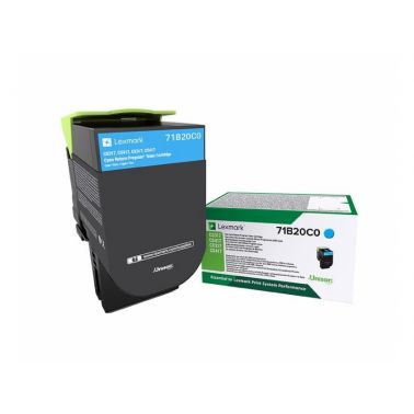 Lexmark 71B20C0 Toner-kit cyan return program, 2.3K pages ISO/IEC 19752 for Lexmark CS 317/417/517