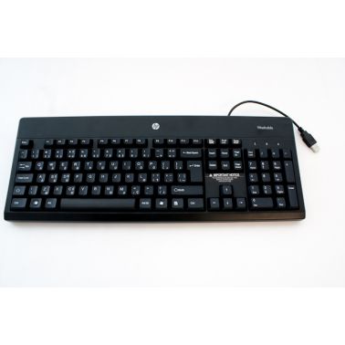 HP 724720-181 keyboard USB AZERTY Black