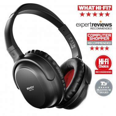 Lindy BNX-60 Wireless Active Noise Cancelling Headphones with aptX, Matt Black