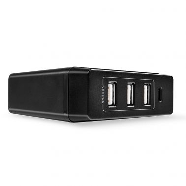 Lindy 4 Port USB Type C and A Smart Charger with Power Delivery, 72W