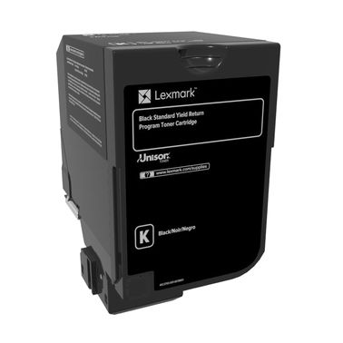 Lexmark 74C2SK0 Toner-kit black return program, 7K pages ISO/IEC 19798 for Lexmark CS 720/725/CX 725