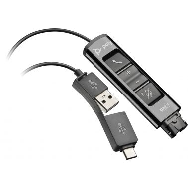 POLY DA85 USB to QD Black Adapter TAA