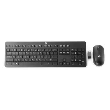 HP 803844-091 keyboard Mouse included RF Wireless Norwegian Black