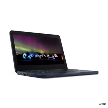 Lenovo 100w Gen 3 (AMD) 3015e Laptop 29.5 cm (11.6") HD 4 GB DDR4-SDRAM 128 GB eMMC Wi-Fi 5 (802.11ac) Windows 11 Pro Blue