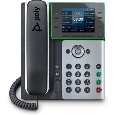 POLY Edge E320 IP Phone and PoE-enabled