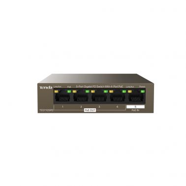 Tenda TEG1105PD 5 Port Gigabit PD Desktop Switch with 4-Port PoE