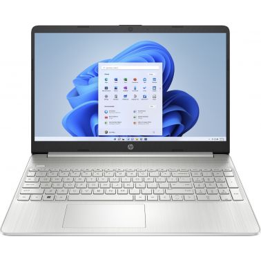 HP 15s-fq5020na Intel® Core™ i3 i3-1215U Laptop 39.6 cm (15.6") Full HD 4 GB DDR4-SDRAM 128 GB SSD Wi-Fi 5 (802.11ac) Windows 11 Home in S mode Silver