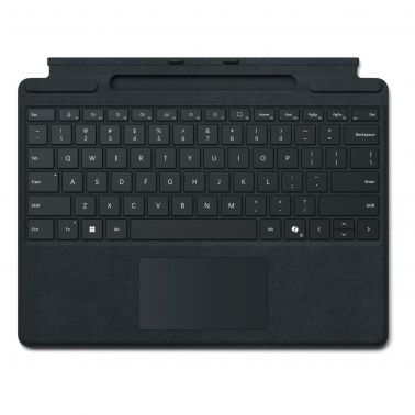 Microsoft Surface Pro X/8/9 Signature Keyboard with Copilot Button and Pen Storage - Black