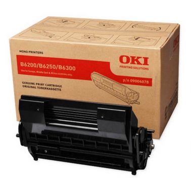 OKI 09004078 Toner cartridge black, 10K pages/5% for OKI B 6200/6250/6300