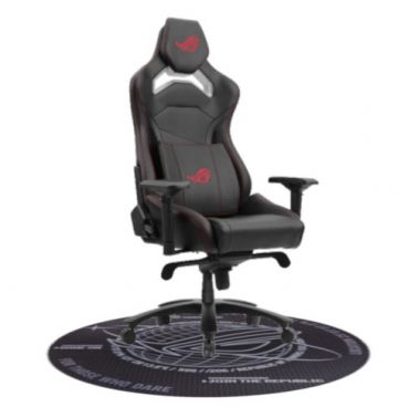 ASUS ROG Chariot Core Gaming Chair, Steel Frame, PU Leather, Memory-Foam Lumbar, 4D Armrests, 145° Recline *FREE ROG Cosmic Polyester Floor Mat*