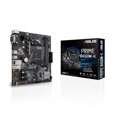 ASUS PRIME B450M-K motherboard Socket AM4 Micro ATX AMD B450