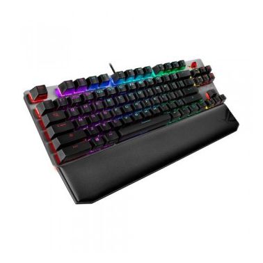 ASUS ROG STRIX SCOPE TKL DELUXE Mechanical RGB Gaming Keyboard, Cherry MX Red, Stealth Key, Quick-Toggle