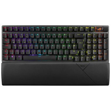 ASUS ROG Strix Scope II 96 Wireless keyboard Gaming USB + RF Wireless + Bluetooth QWERTZ German Black