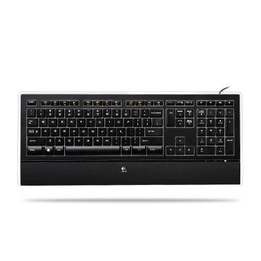 Logitech Illuminated keyboard USB Black