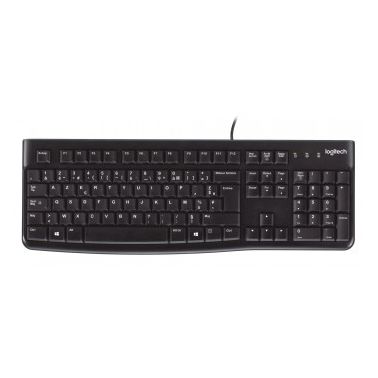 Logitech K120 keyboard USB AZERTY Belgian Black