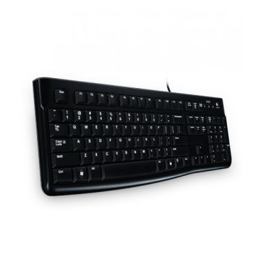 Logitech K120 keyboard USB Greek Black