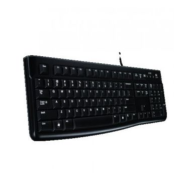 Logitech K120 keyboard USB Russian Black