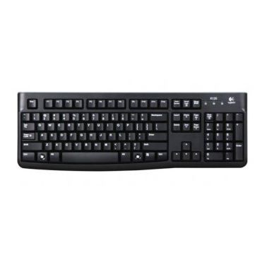 Logitech K120 Nordic keyboard USB Black