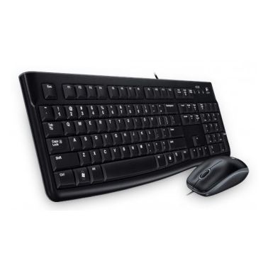 Logitech MK120 keyboard USB Hebrew Black