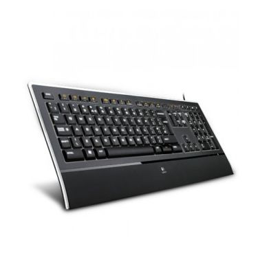 Logitech K740 keyboard USB QWERTY International EER+North Sea Black